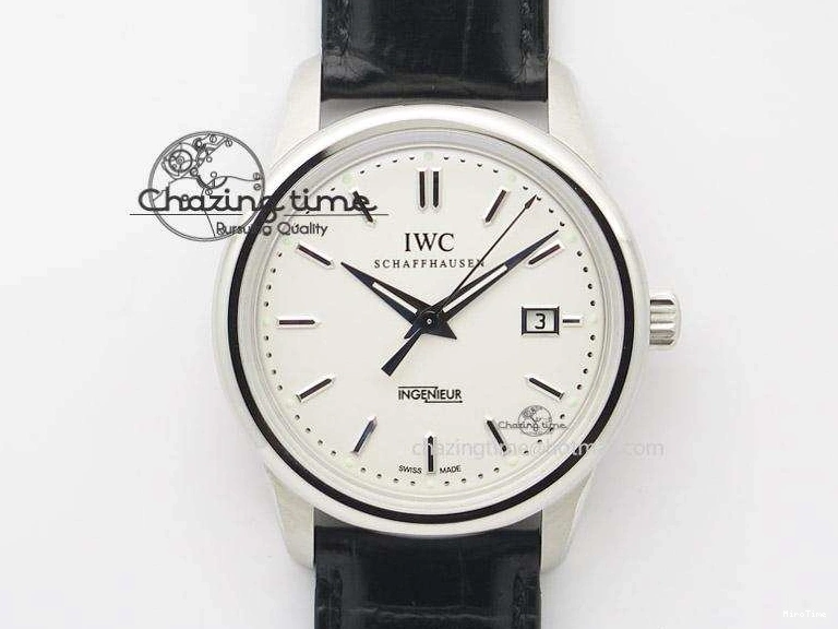 MIROTIME 0712 Ingeniuer St.Laurens SS White Dial MK 1:1 Best Edition On Black Leather Strap A Youthful 7363